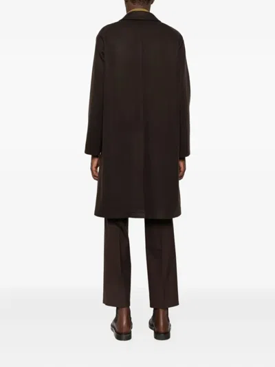 Tagliatore Pocket Coat In Brown