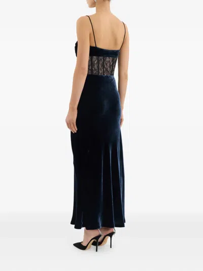 Rebecca Vallance Lace Panel Minerva Midi Dress In Multi