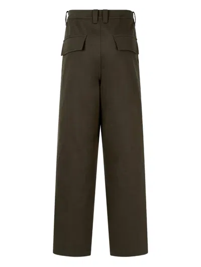 Studio Tomboy Fatigue Cotton Trousers In Brown