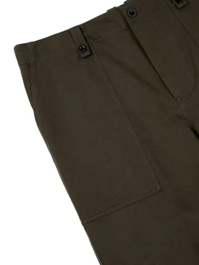 Studio Tomboy Fatigue Cotton Trousers In Brown