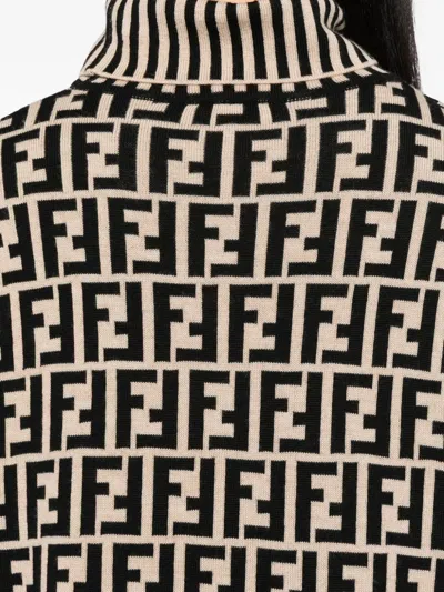 Pre-owned Fendi 1990-2000s Zucca Top In Neutral