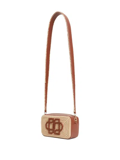 Simkhai Tallia Raffia Cross Body Bag In Neutral