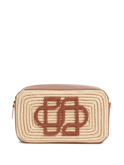 Simkhai Tallia Raffia Cross Body Bag In Neutral