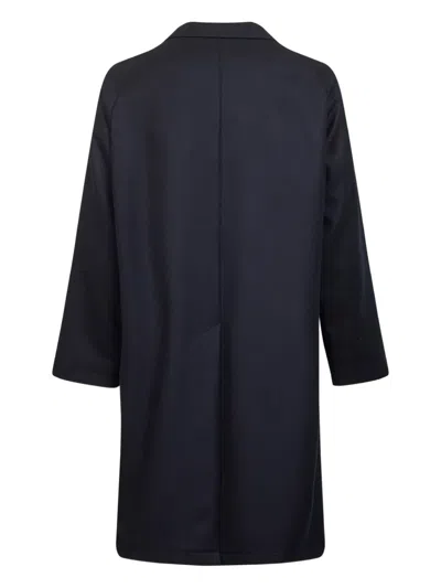 Tagliatore Blue Virgin Wool Loyd Coat In Blue