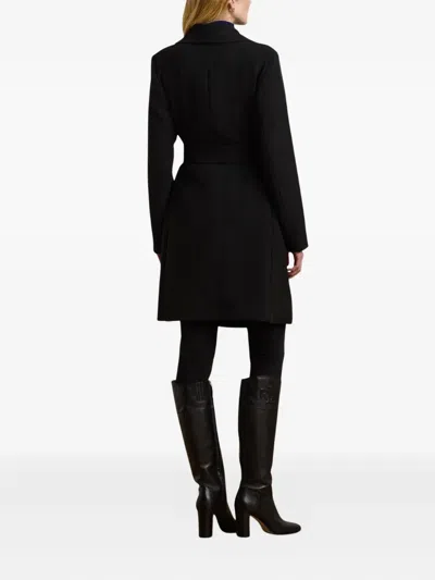 Ralph Lauren Drfr Crp 36 Lined Coat In Black