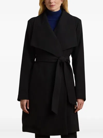 Ralph Lauren Drfr Crp 36 Lined Coat In Black