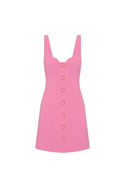 Rebecca Vallance Muriel Panelled A-line Mini Dress In Pink