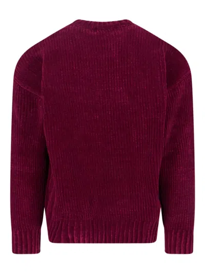 Bonsai Chenille Sweater In Red