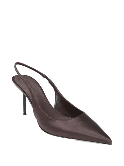 Paris Texas Lidia Back Strap Pointed Pumps In Brown