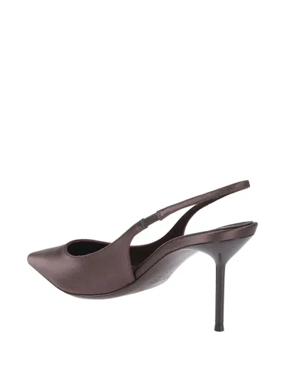 Paris Texas Lidia Back Strap Pointed Pumps In Brown