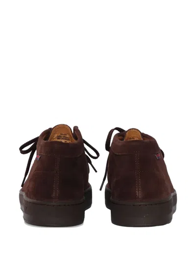 Sebago Harper Mid Creato In Pelle Idrorepellente Laced Shoe In Brown