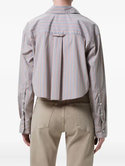 Citizen Of Humanity Ana Striped Shirt In Gray