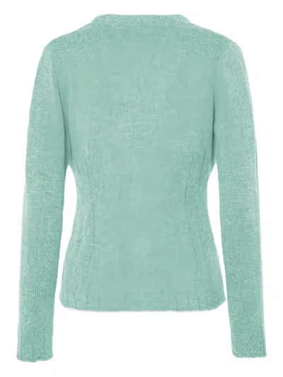 Malo Cardigan In Cashmere In Green