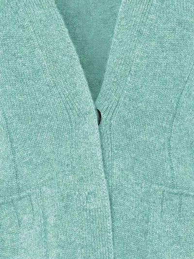 Malo Cardigan In Cashmere In Green