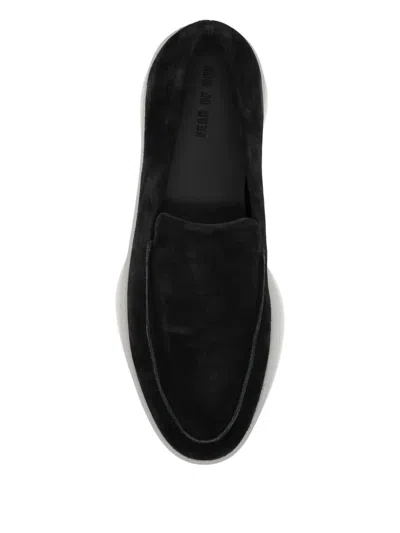 Fear Of God Suede Loafers With Rubber Sole And Round Toe In Black
