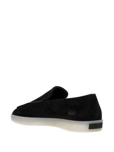 Fear Of God Suede Loafers With Rubber Sole And Round Toe In Black