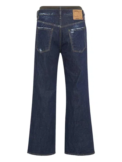 Dsquared2 Button Zip Jeans In Blue