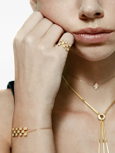 Mysteryjoy 18k Yellow Gold Illusion Diamond Ring In Gold