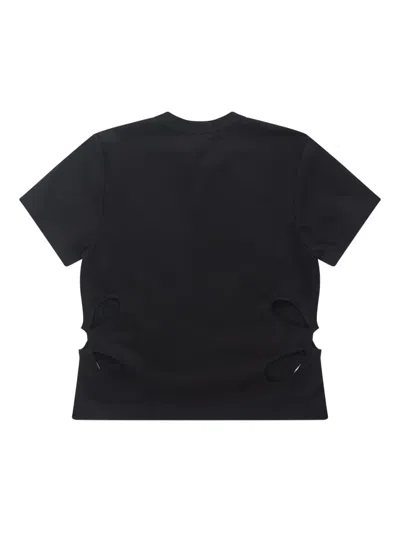 Noir Kei Ninomiya Crew-neck Short-sleeve T-shirt In Black