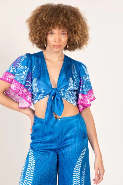 Poupette St Barth Top Rose In Blue