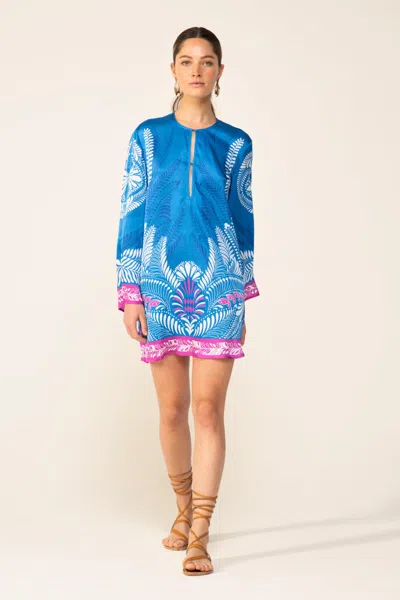 Poupette St Barth Mini Dress Gia In Blue