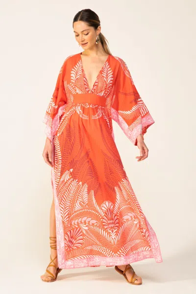 Poupette St Barth Kaftan Sol In Orange