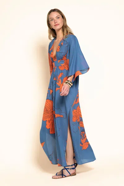 Poupette St Barth Kaftan Sol In Blue