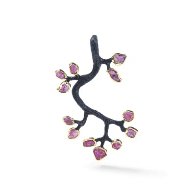 German Kabirski Women's Black / Yellow Akka Rough Ruby Pendant In Multi