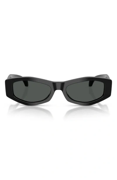 Versace 54mm Irregular Sunglasses In Black