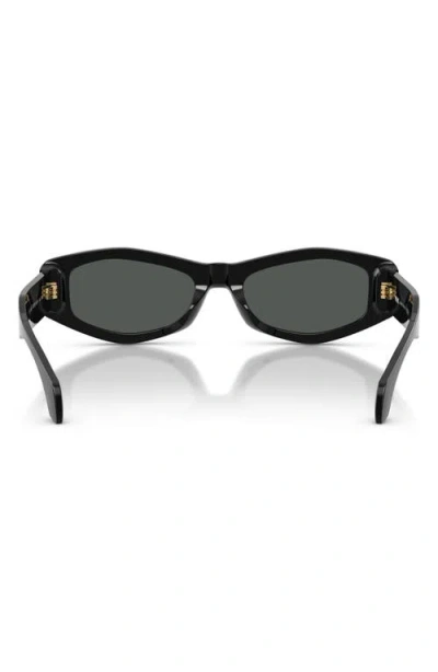 Versace 54mm Irregular Sunglasses In Black