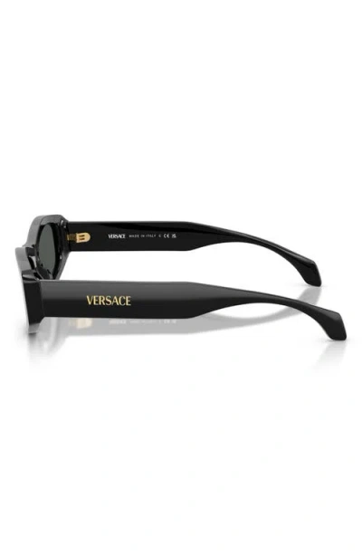 Versace 54mm Irregular Sunglasses In Black