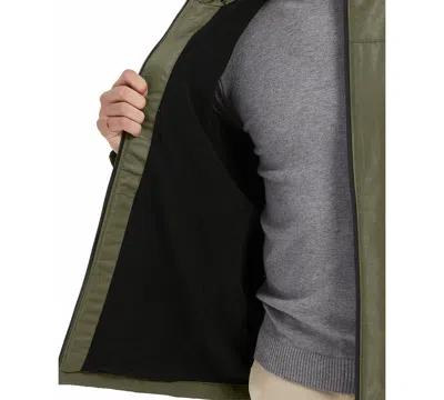 Hawke & Co. Men's Grid Fleece Lined Tri Climate Long-sleeve Jacket In Green