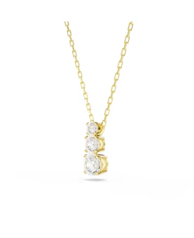 Swarovski Stilla Attract Pendant In Gold