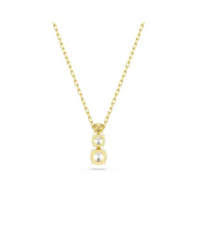 Swarovski Stilla Attract Pendant In Gold