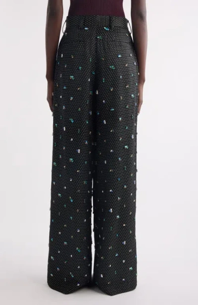Dries Van Noten Chic Wide Leg Trousers Featuring Pockets In Multi