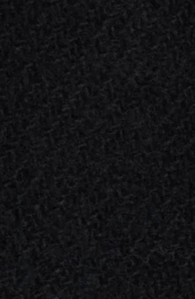 Dries Van Noten Rafaella Whipstitched Wool Blend Coat In Black