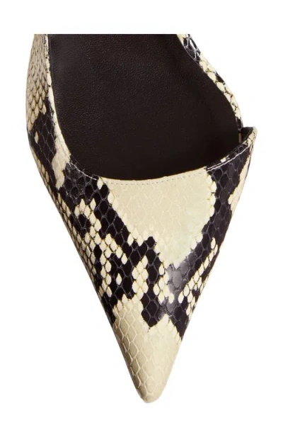 Khaite Jett Snake-effect Leather Pumps In Brown