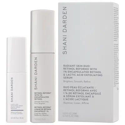 Shani Darden Skin Care Radiant Skin Duo: Retinol Reform And Lactic Acid Serum Gift Set In White