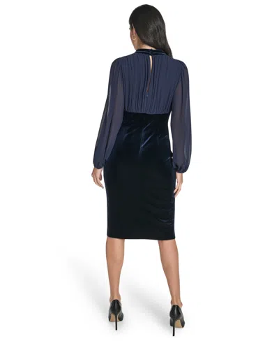 Jessica Howard Women's V-neck Bodycon Dress In Blue