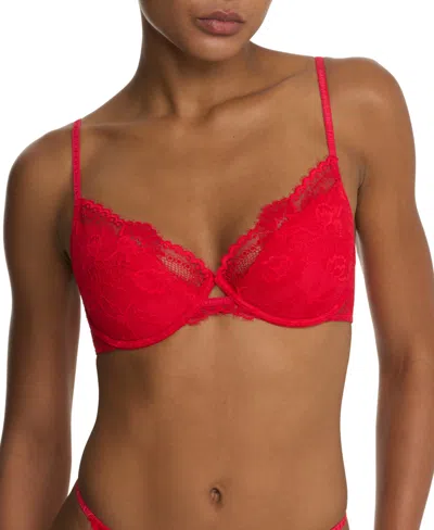 Natori Fleur Lightly Lined Underwire Bra In Red