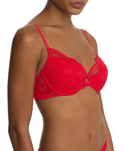 Natori Fleur Lightly Lined Underwire Bra In Red
