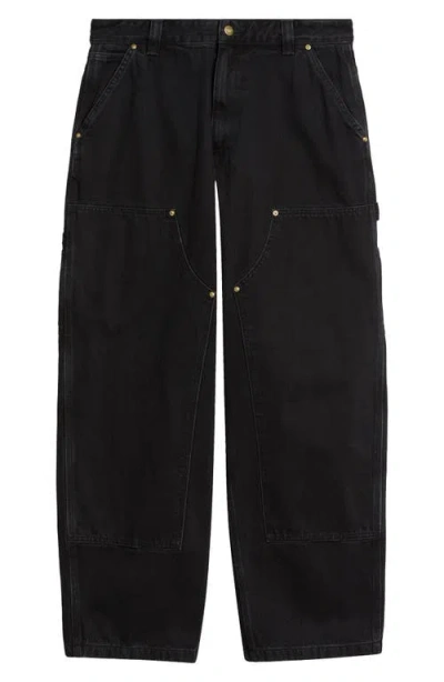 Carhartt Work In Progress Nash Double Knee Loose Fit Jeans In Black