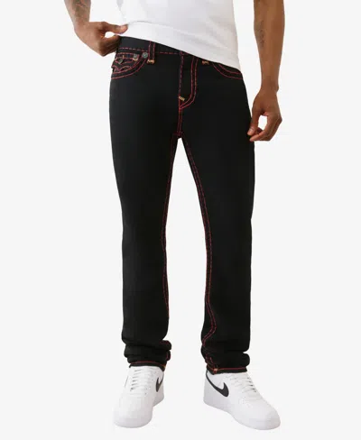 True Religion Men's Rocco Super T Flap Skinny Jean In Black