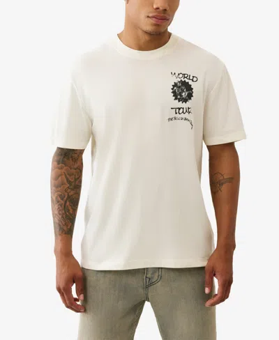 True Religion Speech World Tour Tee In Neutral