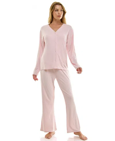 Sincerely Jules Women's 3-piece Pointelle Set In Pink