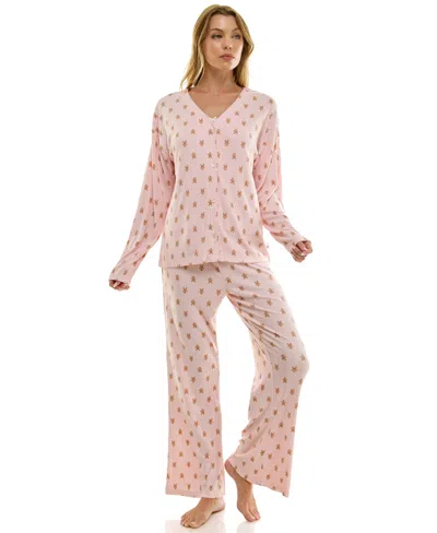 Sincerely Jules Women's 3-piece Pointelle Set In Pink