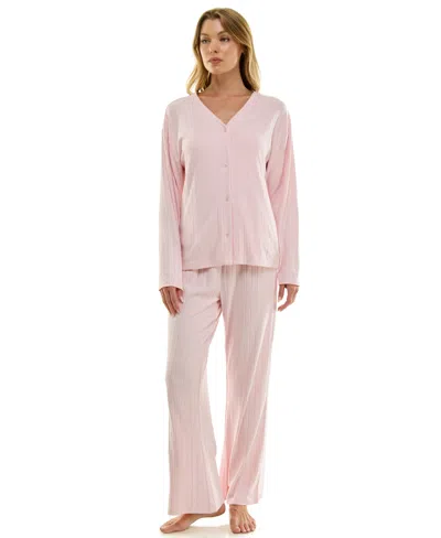 Sincerely Jules Women's 3-piece Pointelle Set In Pink