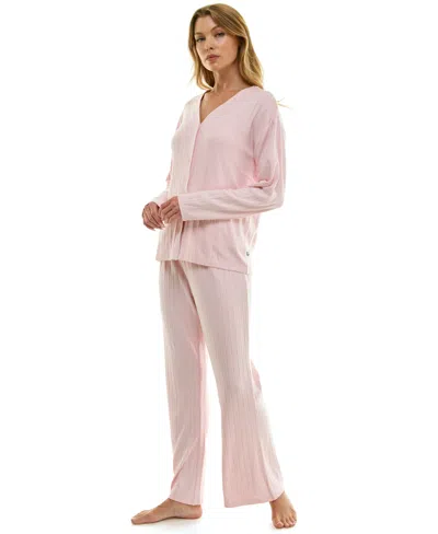 Sincerely Jules Women's 3-piece Pointelle Set In Pink