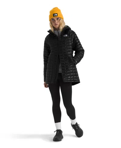 The North Face Women's Thermoball Hooded Parka Jacket In Black