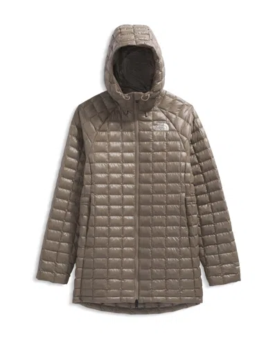 The North Face Women's Thermoball Hooded Parka Jacket In Brown